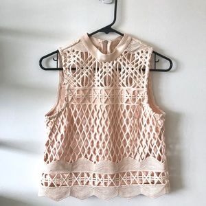 Blush Tunic Geometric Layered Tank Kendall & Kylie